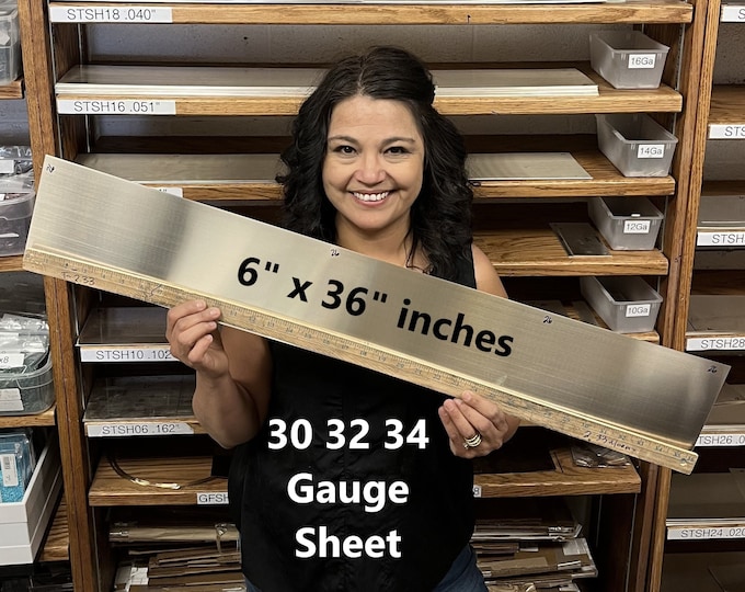 30 32 34 Gauge Sterling Silver Sheet 925 Metal Jewelry Jeweler Silversmith Dead Soft. 1" 3" 6" 12" 18" 36"x6" 30ga 32ga 34ga