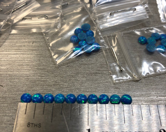Synthetic Imitation 4mm Round Opal from Kyocera 5A "Name Brand" compaired to other Lab Grown Opal
