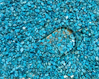 Turquoise 4x6mm 4mm x 6mm Oval Cabs Heishi Turquoise Calibrated - Cabochons sold by the Stone!