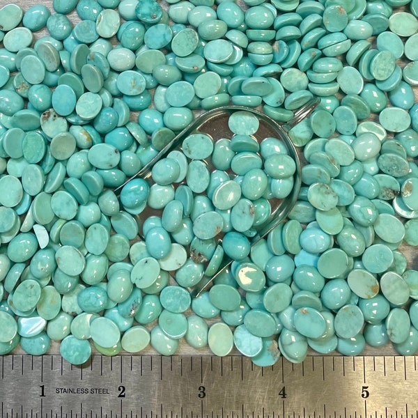 Sonoran Turquoise Oval 8x10mm 8mm x 10mm Real Sonoran Turquoise Calibrated - Ask For a Quote!