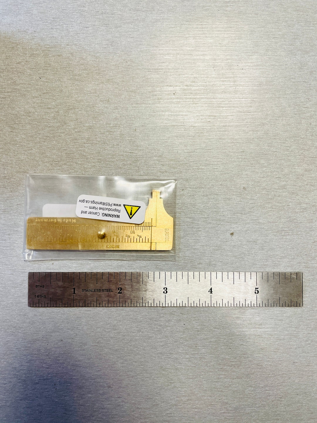 Value Brass Sliding Gauge Caliper Millimeter Bead Measuring Etsy