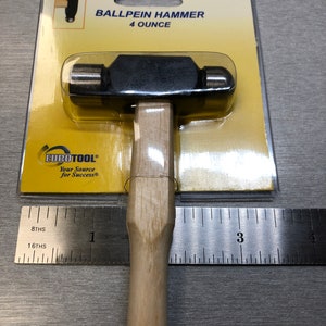 Ballpein Hammer Head Weight 4 oz EuroTool HAM-431.00 image 2