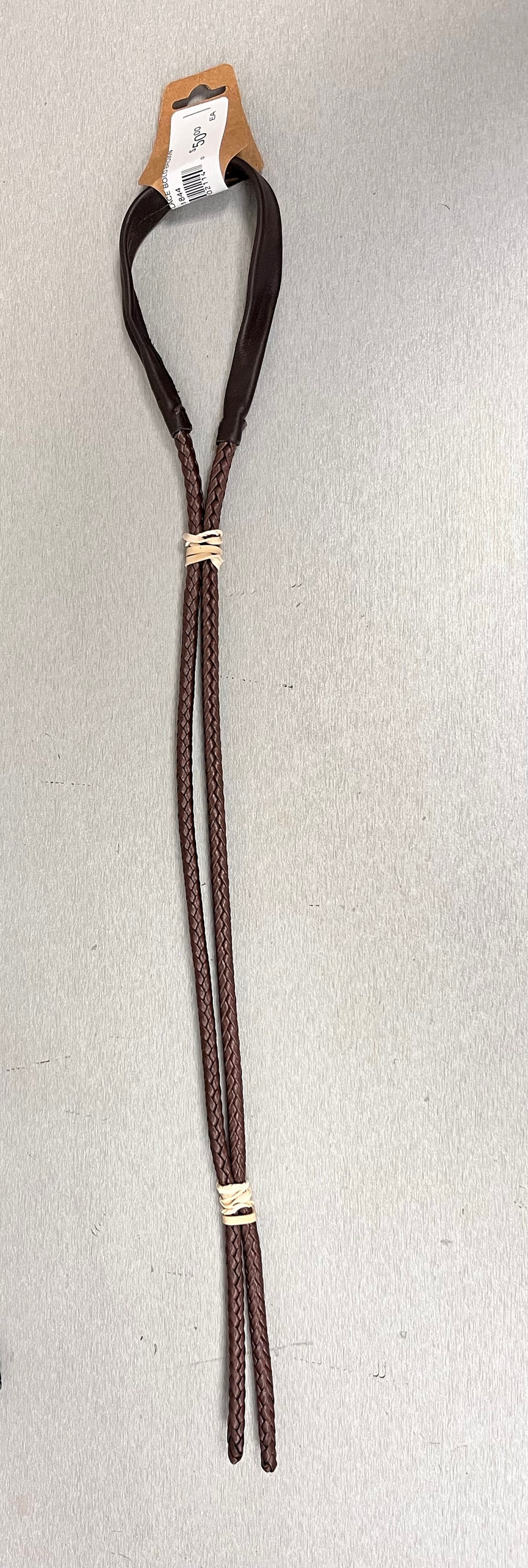 Bolo Strap 44 Braided 1/8 Lace Back Navajo Native American Handmade 8