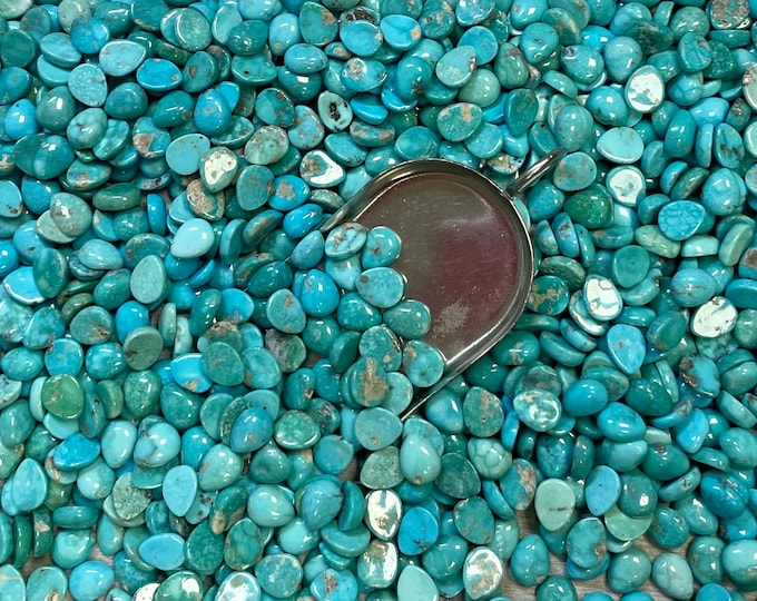 Sonoran Turquoise Teardrop 7x10mm 7mm x 10mm Real Sonoran Turquoise Calibrated - Ask For a Quote!
