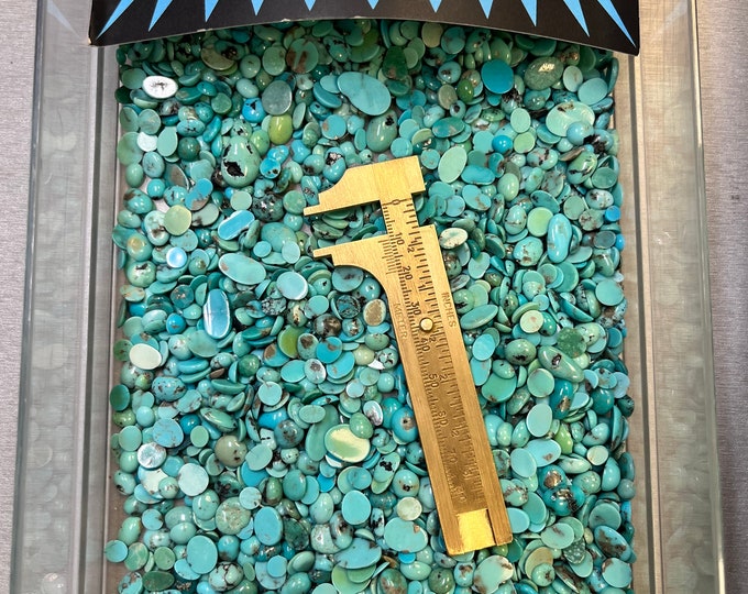 Real Blue Green Mix Turquoise Stone Discount 50 percent Off USD 24.95 for 50+ Carats! Under .49 cents a carat! - Mystry Mix Christmas Sale!