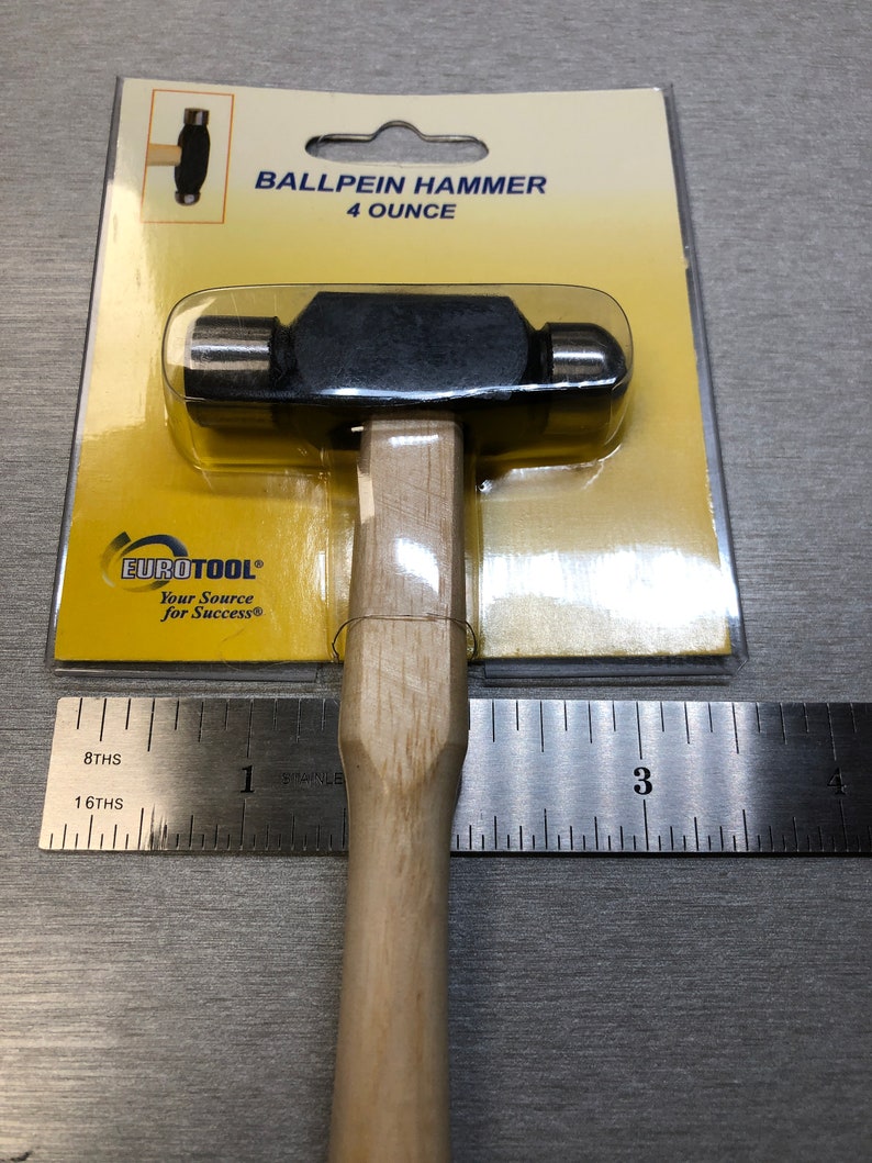 Ballpein Hammer Set Head Weight 2 oz 4 oz 8 oz EuroTool HAM-430.01 HAM-431.00 HAM-430.08 image 6