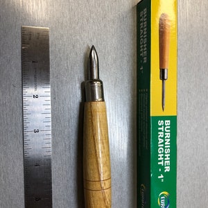 1" Straight Burnisher - Wood Handle EuroTool BRN-100.10