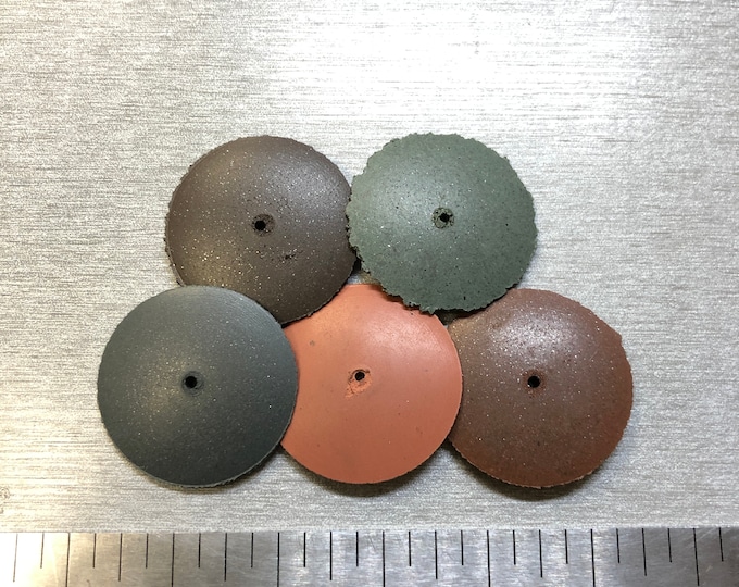 Silicone Polishing Wheels Knife Edge Cratex Miniature Tapered Wheel, 1" x 1/8", Assortment Grit