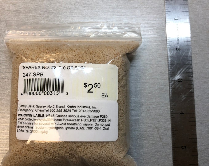 Sparex #2 Pickling Compound 10oz Bagged in 10 oz bags.  In house bags of Sparex NO.2