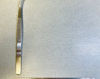 Stainless Steel 6" Curved Tweezer With Pin - All Purpose Economic Tweezers