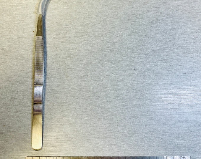 Stainless Steel 6" Curved Tweezer With Pin - All Purpose Economic Tweezers
