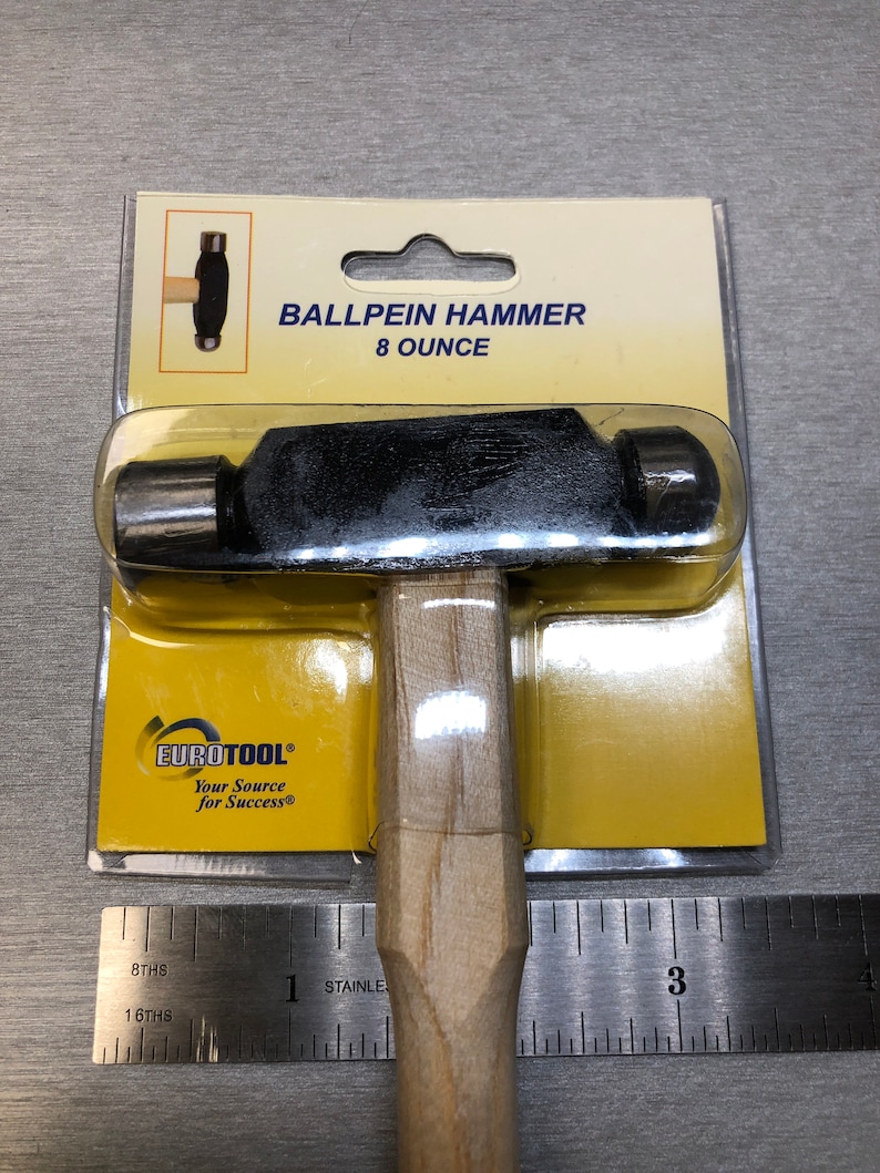 Ballpein Hammer Set Head Weight 2 oz 4 oz 8 oz EuroTool HAM-430.01 HAM-431.00 HAM-430.08 image 9