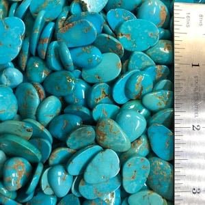 Gold Matrix Canyon Real Turquoise Freeform - USA Mined & Stabilized. Sold by the Carat or Gram!