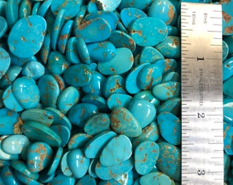 Gold Matrix Canyon Real Turquoise Freeform - USA Mined & Stabilized. Sold by the Carat or Gram!