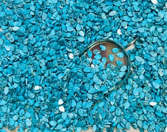 Turquoise 4x6mm 4mm x 6mm Teardrop Cabs Heishi Turquoise Calibrated - Cabochons sold by the Stone!