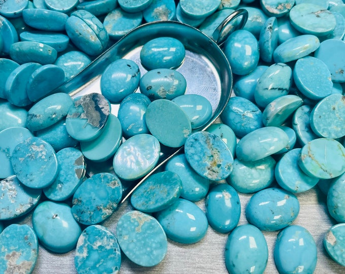Sonoran Turquoise Oval 12x16mm 12mm x 16mm Real Sonoran Turquoise Calibrated - Ask For a Quote!