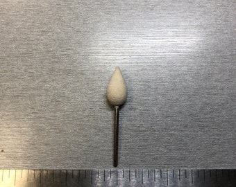Mounted felt pear spade bud shape 3/32" Shank (Pkg of 3)