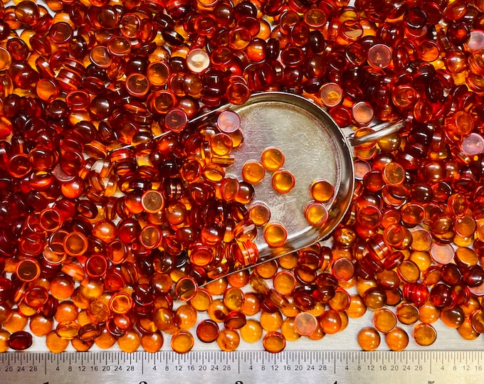 Amber Round 6x6 6x6mm 6mm x 6mm Round Real Baltic Cognac Amber Calibrated - Ask for a Quote!