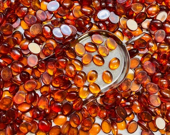 Amber Oval 7x9 7x9mm 7mm x 9mm Oval Real Baltic Cognac Amber Calibrated - Ask for a Quote!