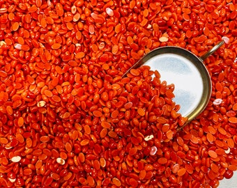 Coral Oval 3x5mm 3mm x 5mm Real Red and Orange Meditranian Coral Calibrated- USA Mined & Stabilized. Sold by the Piece!