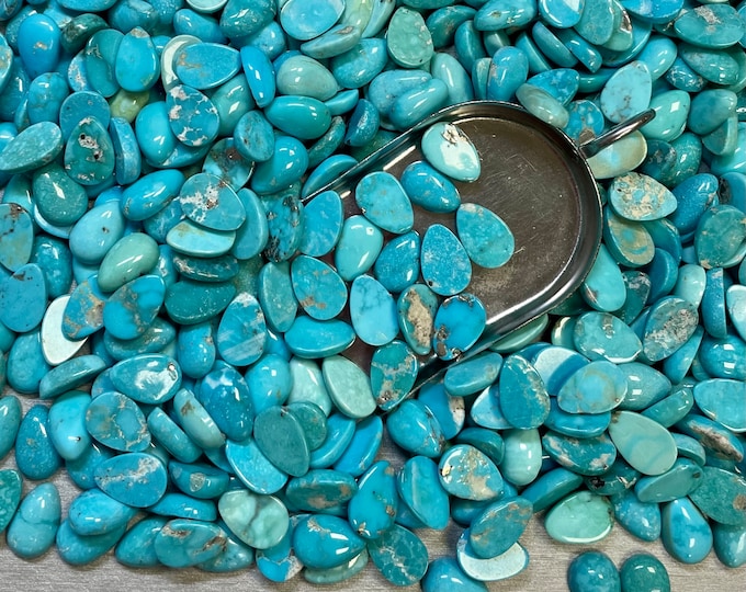 Sonoran Turquoise Teardrop 9x13mm 9mm x 13mm Real Sonoran Turquoise Calibrated - Ask For a Quote!