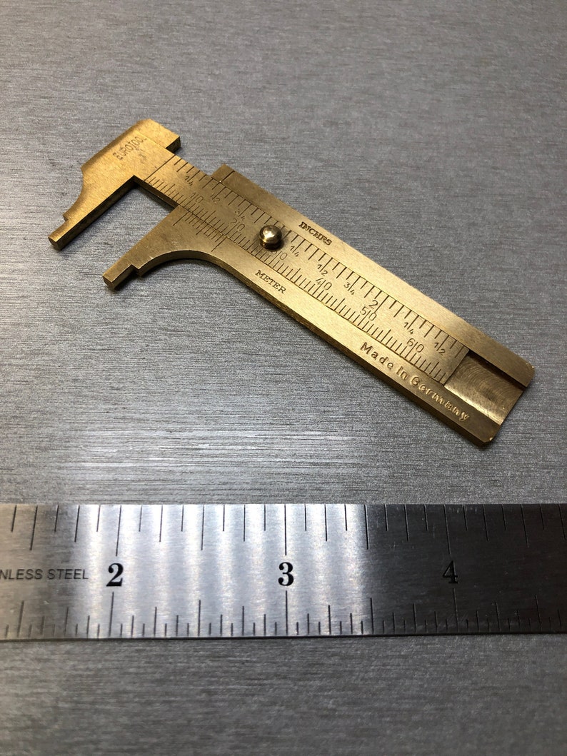 Value Brass Sliding Gauge Caliper Millimeter Bead Measuring Etsy