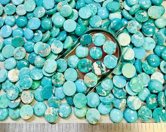 Sonoran Turquoise Round 12x12mm 12mm x 12mm Real Sonoran Turquoise Calibrated - Ask For a Quote!