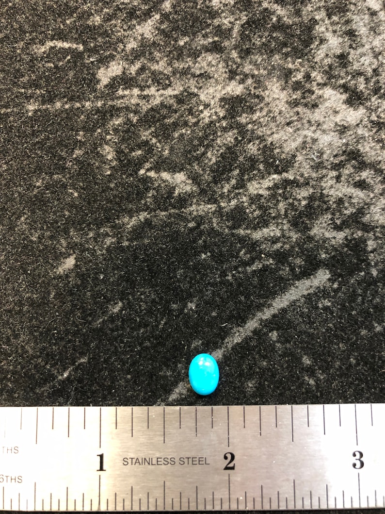 Kingman 6x8 mm Real Turquoise Calibrated USA Mined /& Stabilized Sold by the Carat or Gram FaceTime if looking to hand pick!