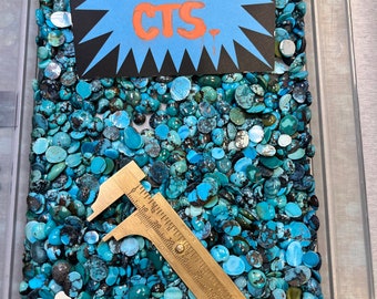 Real Nevada Blue Green Mix Turquoise Stone Discount 50 percent Off USD 24.95 for 50+ Carats! Under .49 cents a carat! - Mystry Mix Sale!