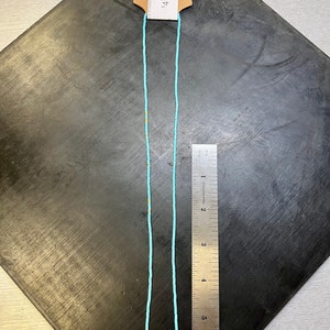 2mm Turquoise Matrix Block Gemstone Blue With Matrix Round Tube Heishi 2mm Strand Beads 22&quot; inch made of Resin NOT NATURAL made in USA.