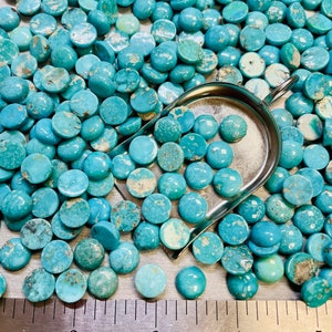 Sonoran Turquoise Round 10x10mm 10mm x 10mm Real Sonoran Turquoise Calibrated - Ask For a Quote!
