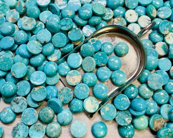 Sonoran Turquoise Round 10x10mm 10mm x 10mm Real Sonoran Turquoise Calibrated - Ask For a Quote!