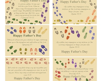 6 Father&#39;s Day Bible Verse Clip Art Bundle in JPG
