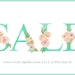 26 Floral Letters A-Z Clip Art, High Resolution Watercolour Letters in ...
