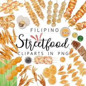 Filipino Street food cliparts in PNG