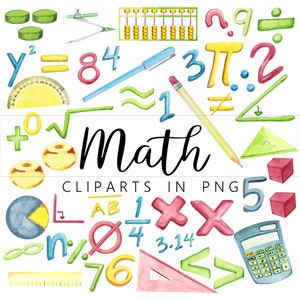 Math Clip Art Bundle in PNG format