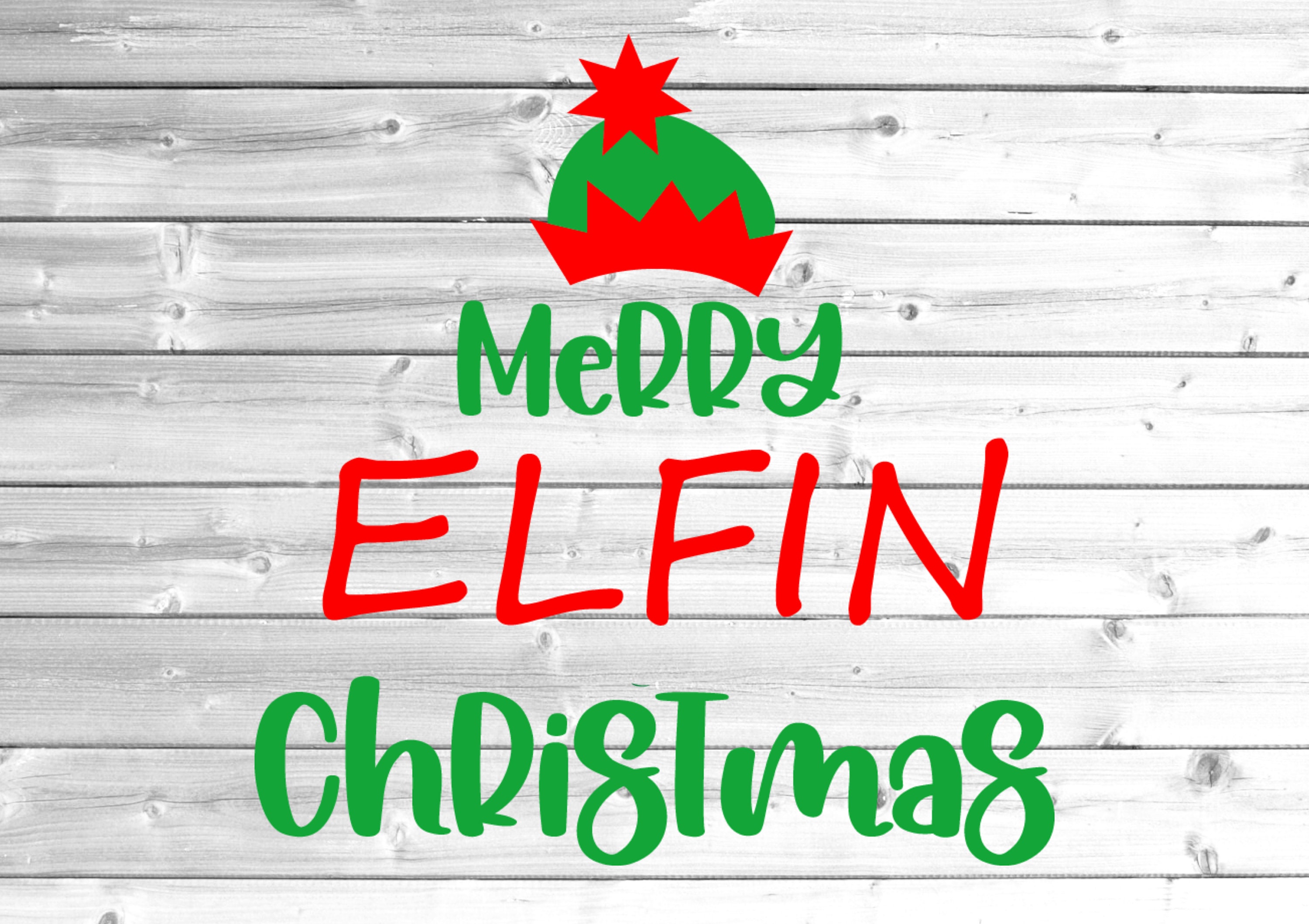 Merry Elfin Christmas SVG Commercial Use Svg Png Jpeg Dxf / Silhouette