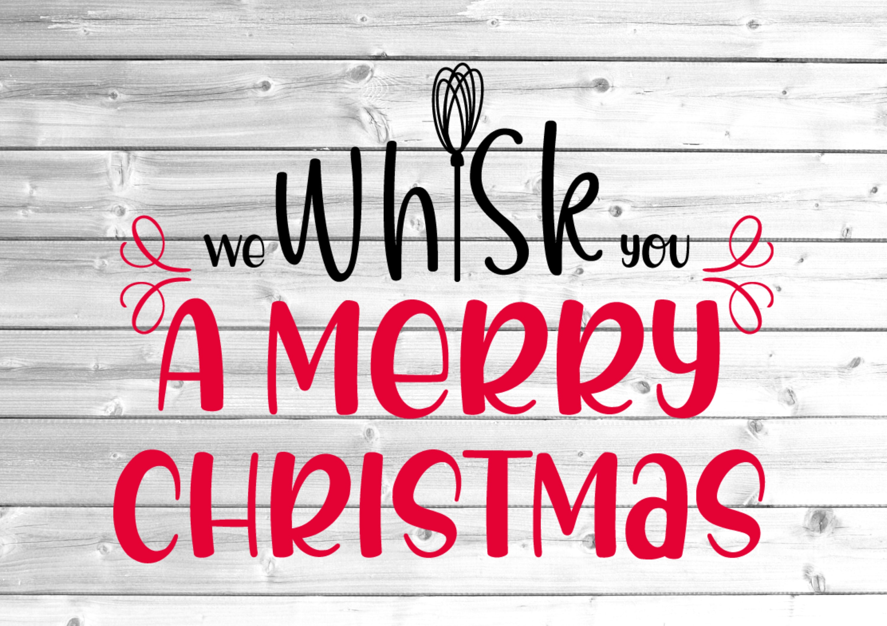We Whisk you a Merry Christmas Svg / Christmas SVG / Cut File Etsy France