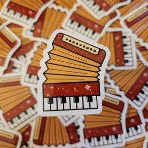 Accordion sticker - music lover gift, cute, funny