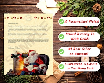 Personalized Christmas Letter From Santa Claus - 10 Custom Fields Mailed Directly To Your Child From the North Pole
