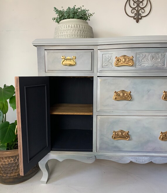 Grey vintage sideboard discount