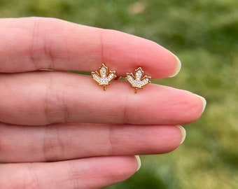 Handcrafted Sterling Silver Maple Leaf Earrings-Nature Inspired Jewelry For Fall