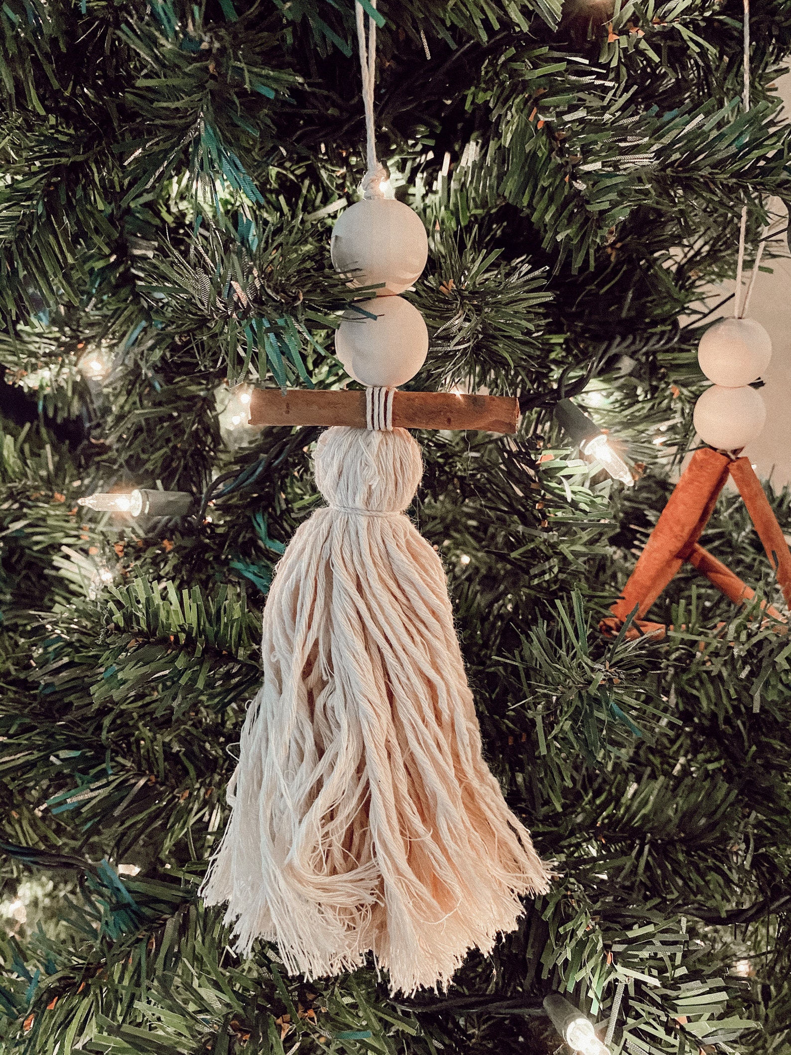Ornement de Noel de Macrame  Etsy