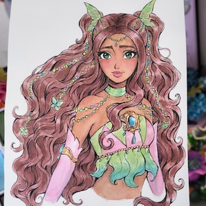 Origineel aquarelschilderij: Layla / Aisha