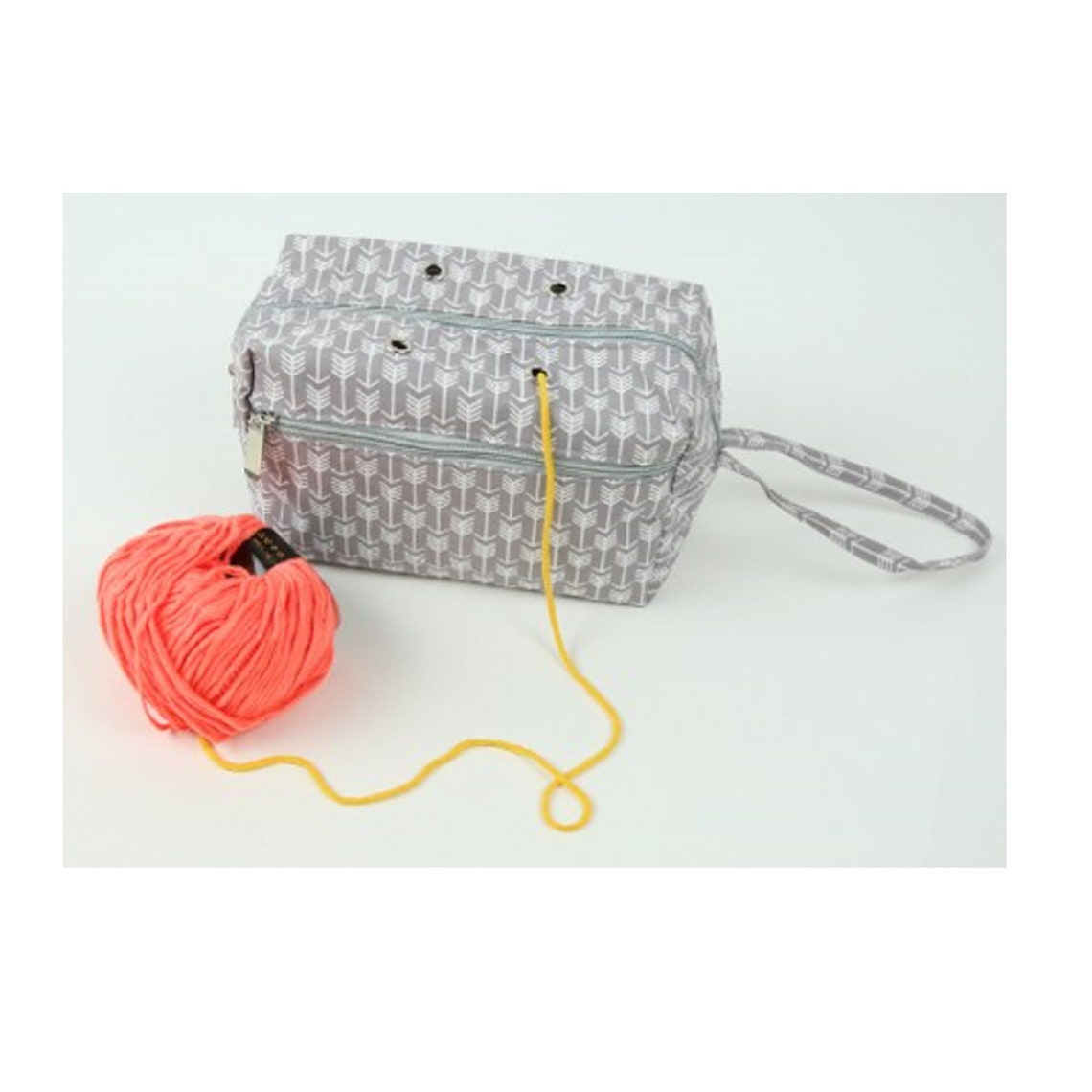 Knitting Bags With Zipper Closure Knitting Pouch With Crochet Etsy