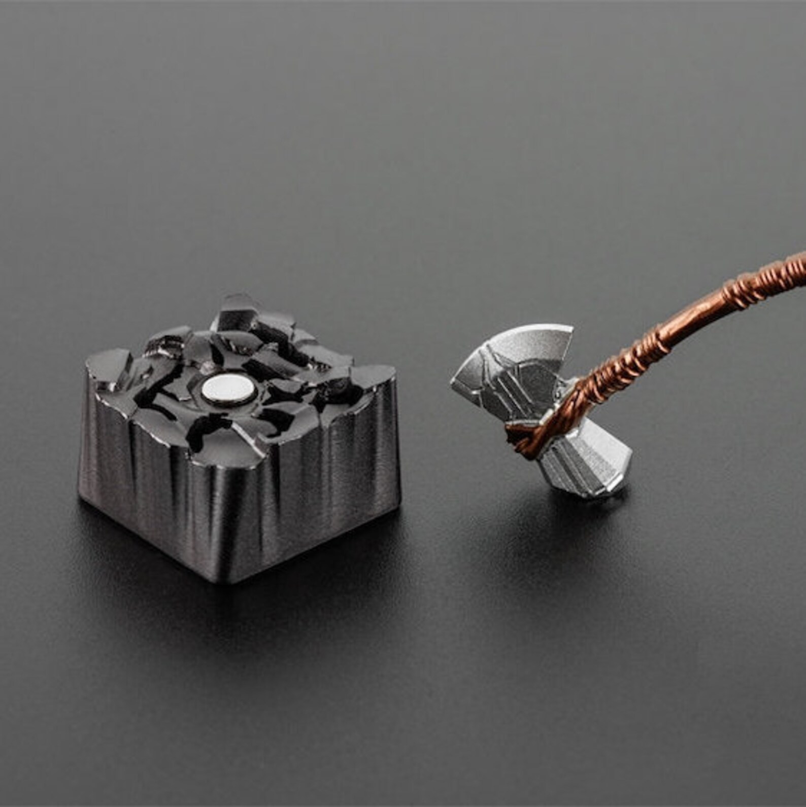 Thor's Hammer and Axe Keycaps Mjölnir and Stormbreaker Etsy
