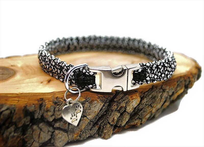 Collier Chien Silver Diamond - Largeur 1.5cm | Laisse de Wouf