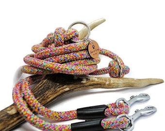Wouf leash| Leaves 3 points rope 10mm | Multiple colors