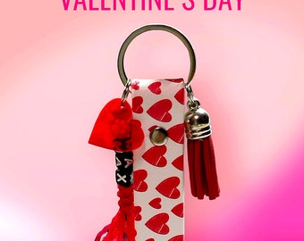 Valentine's Day Personalized Biothane Keychain | Wouf leash