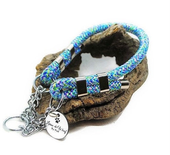 Collier Chien Collection Mermaid - Paracorde 10mm Laisse de Wouf